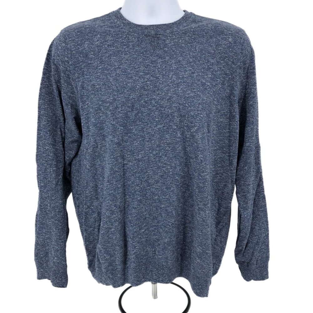 Blue Basic Round Neck Sweater | J. McLaughlin